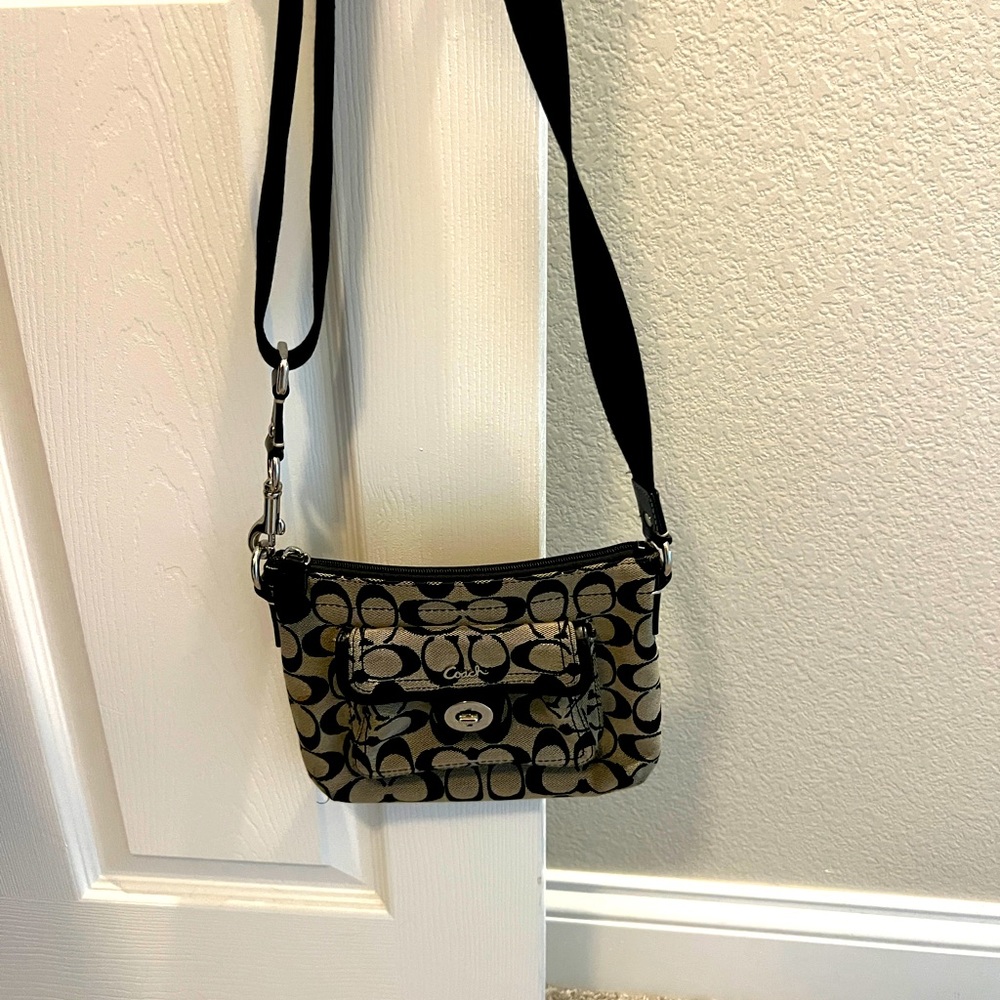 Coach crossbody cloth purse